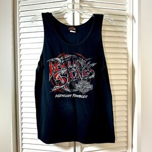 Harley-Davidson Men's Rolling Stones Midnight Rambler Sleeveless Tank Top Black